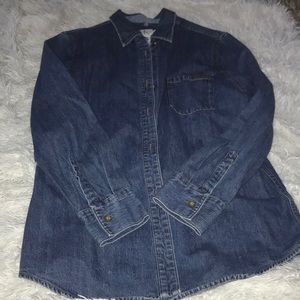 Calvin Klein jean button up